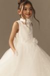 Princess Daliana Rose Lace A-Line Flower Girl Dress