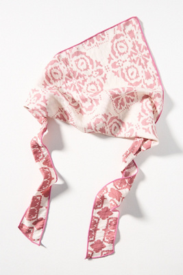 By Anthropologie Bright Blooms Hair Scarf In Pink