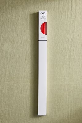 Unscented 23” Taper Candle Set, Red
