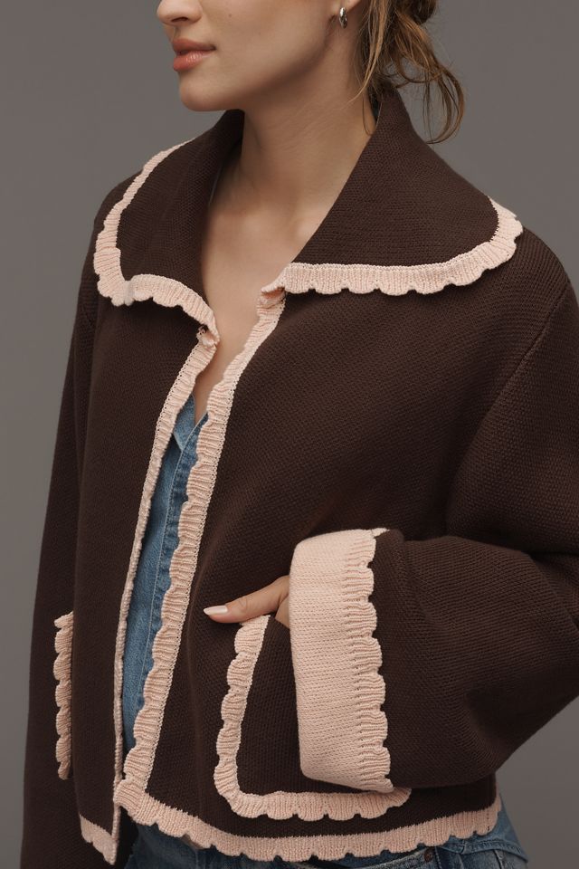 Cardigan à col festonné FRNCH x Anthropologie #2