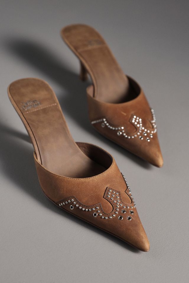 Jeffrey Campbell Head-West Pointed-Toe Heeled Mules #3