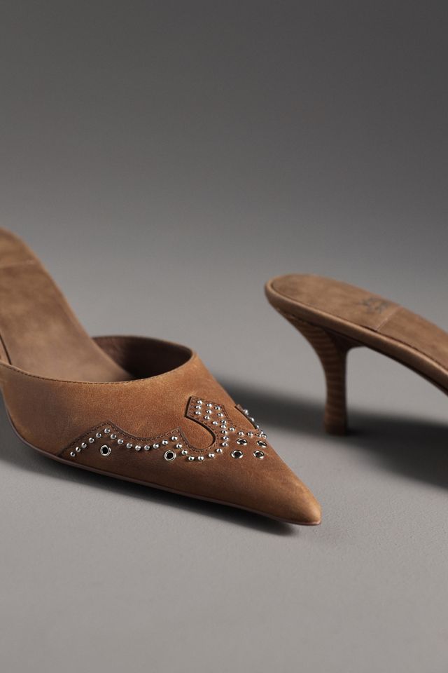 Jeffrey Campbell Head-West Pointed-Toe Heeled Mules #4
