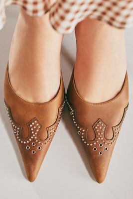 Jeffrey Campbell Head-West Pointed-Toe Heeled Mules
