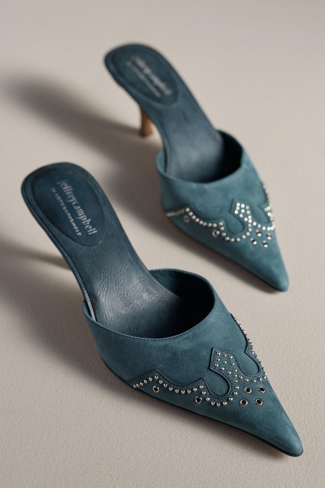 Jeffrey Campbell Head-West Pointed-Toe Heeled Mules