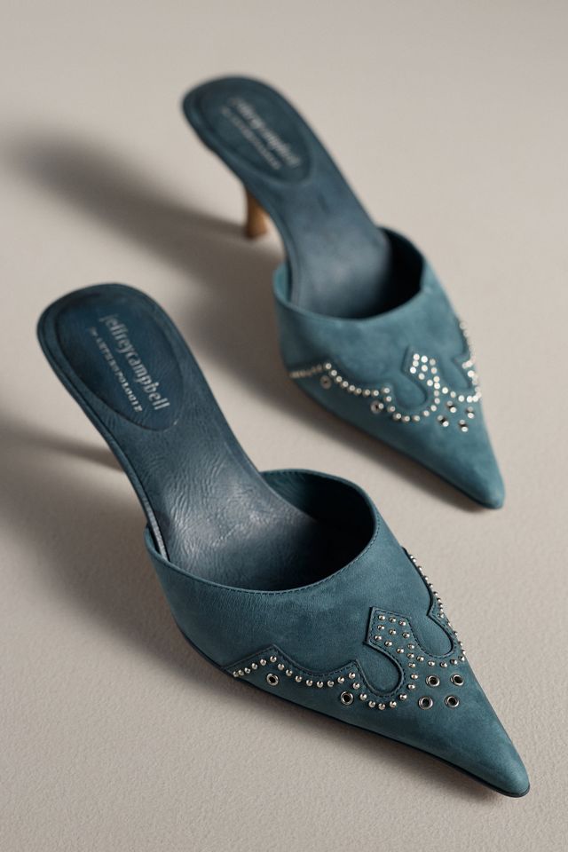 Jeffrey Campbell Head-West Pointed-Toe Heeled Mules #1