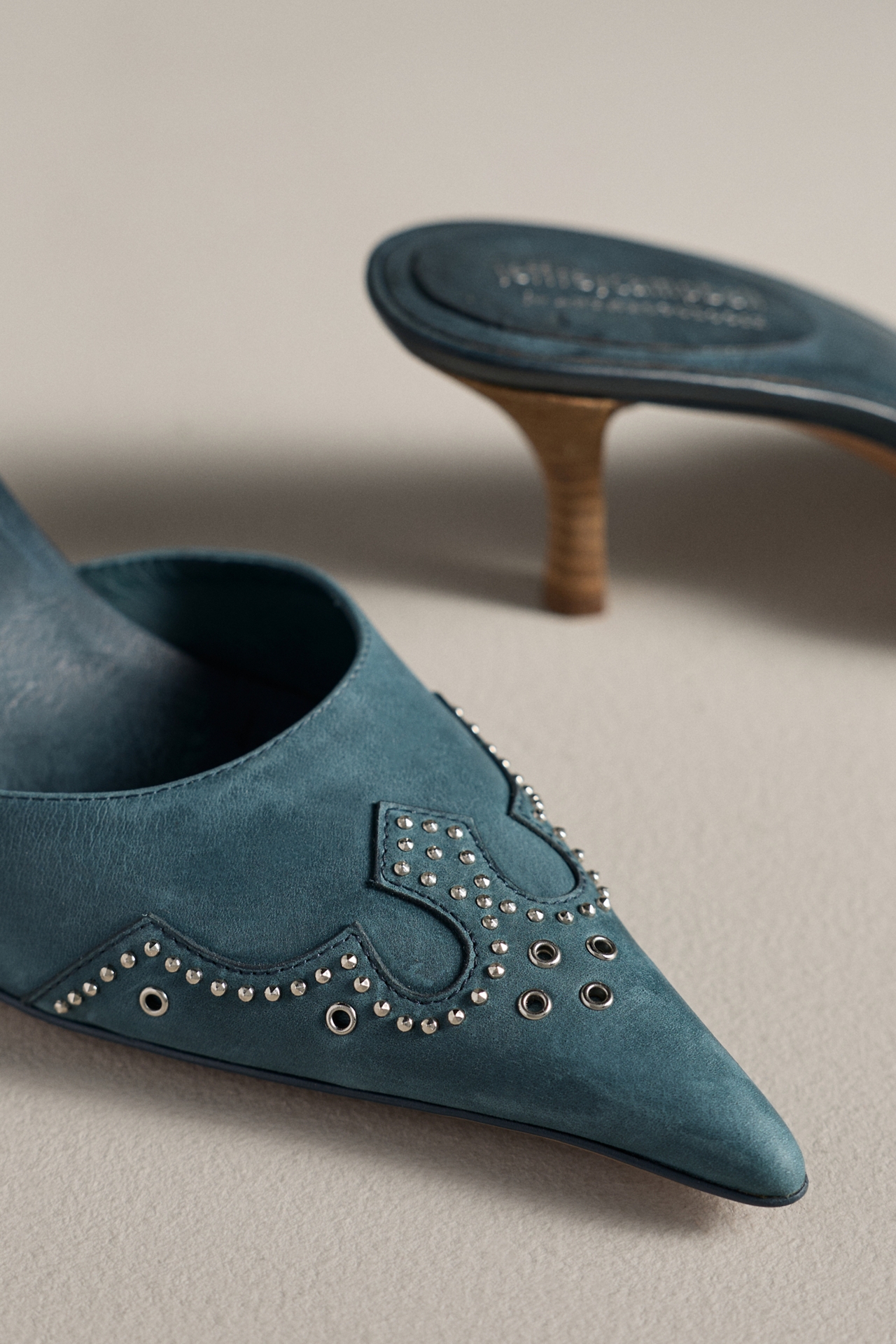 Jeffrey Campbell Head-West Pointed-Toe Heeled Mules