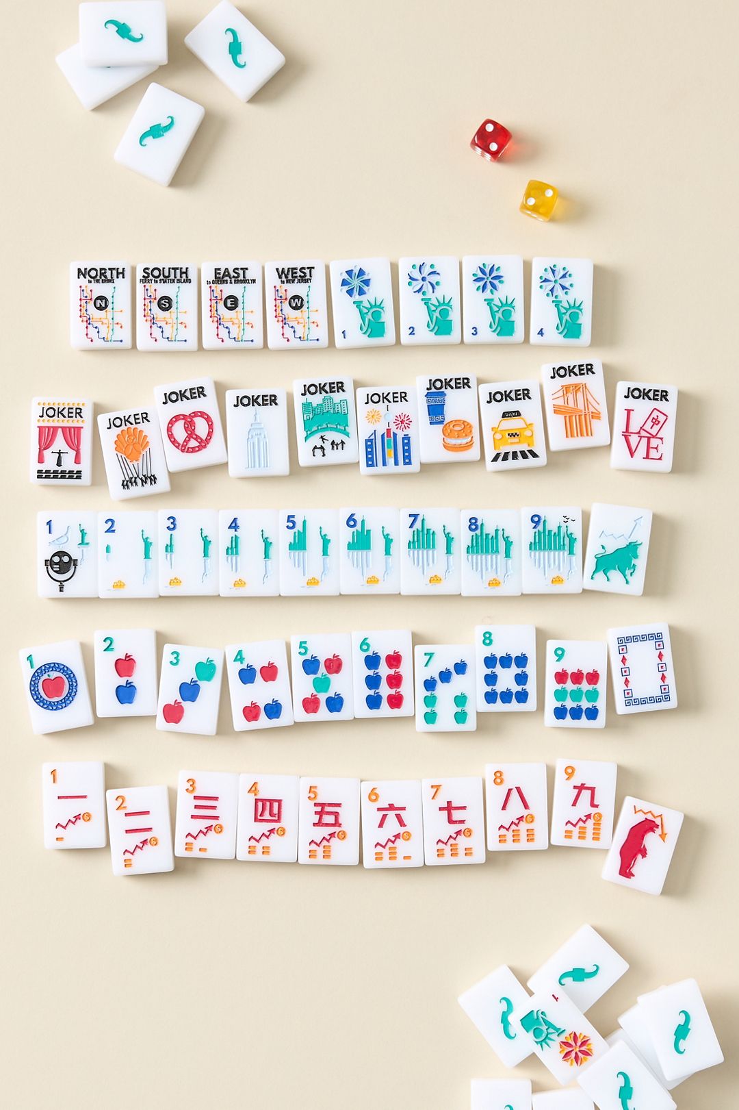 My Fair Mahjong NYC Mahjong Set - Red, Standard, One Size