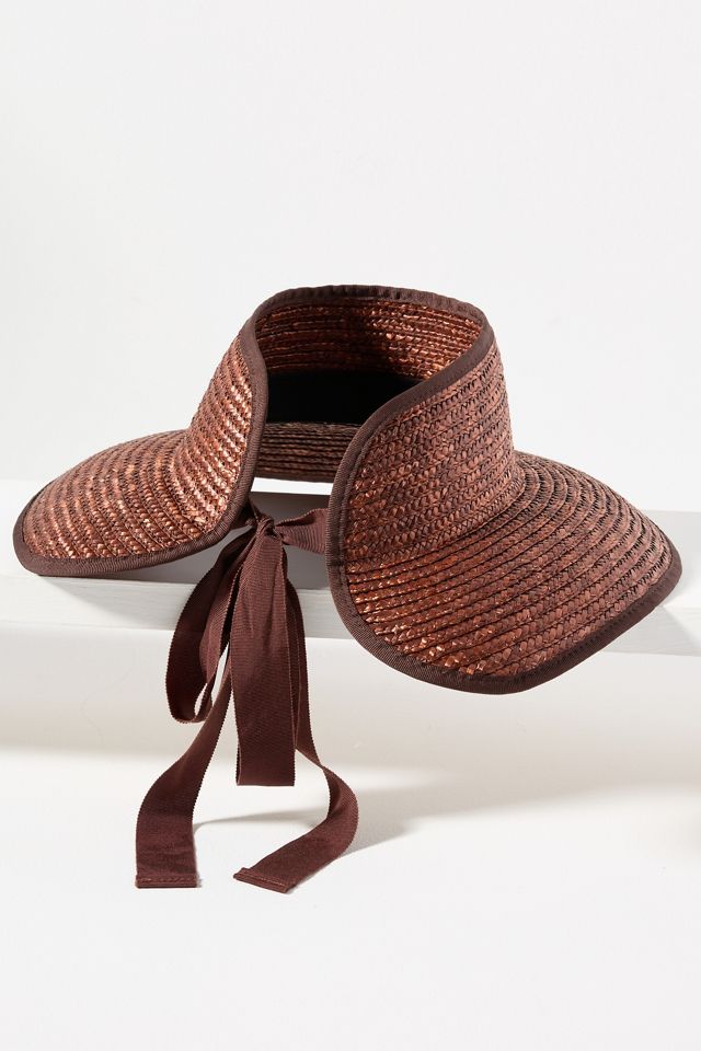 Wyeth Wide-Brim Straw Visor #1