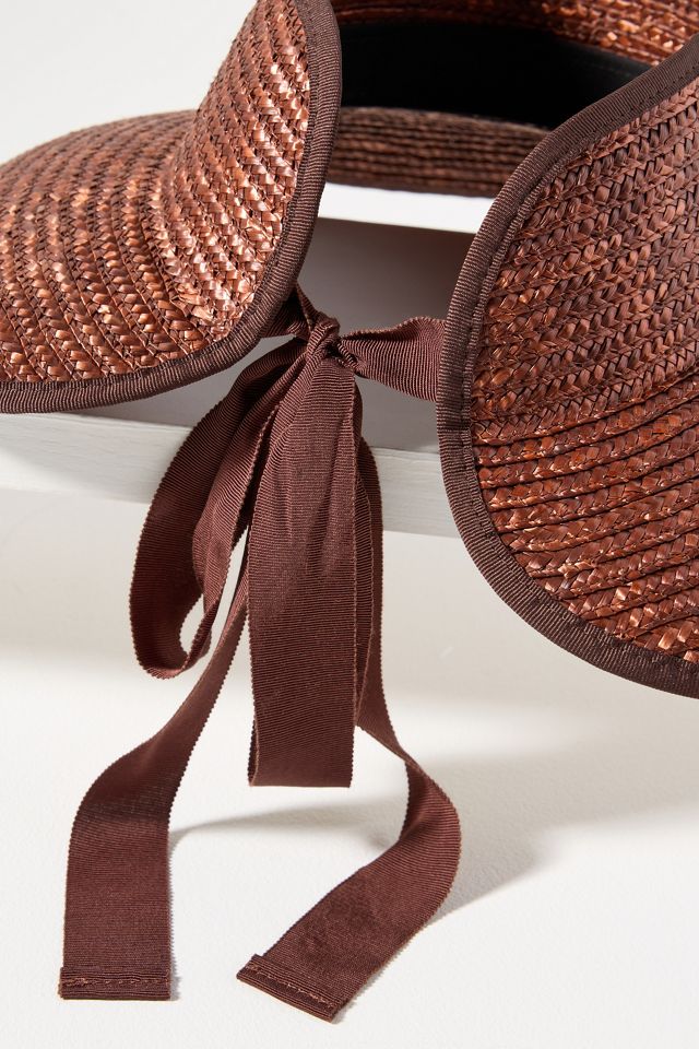 Wyeth Wide-Brim Straw Visor #2