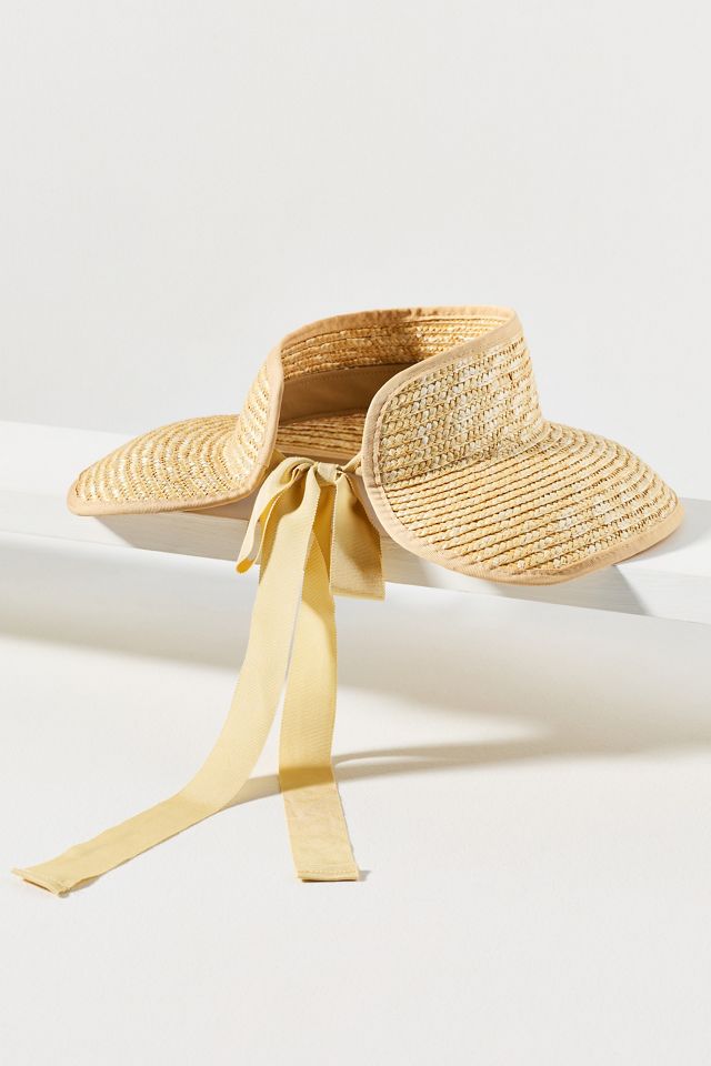 Wyeth Wide-Brim Straw Visor #1