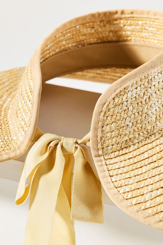 Wyeth Wide-Brim Straw Visor #2