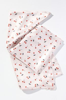 KITSCH Cherry Print Satin King Pillowcase