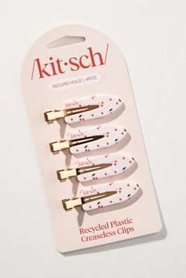 KITSCH Cherry Print Creaseless Hair Clips