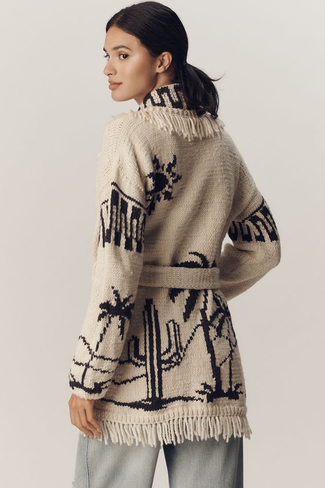 Frantic Las Palmas Fringe Cardigan Sweater