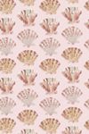 Scallops Blush Coastal Peel-and-Stick Wallpaper
