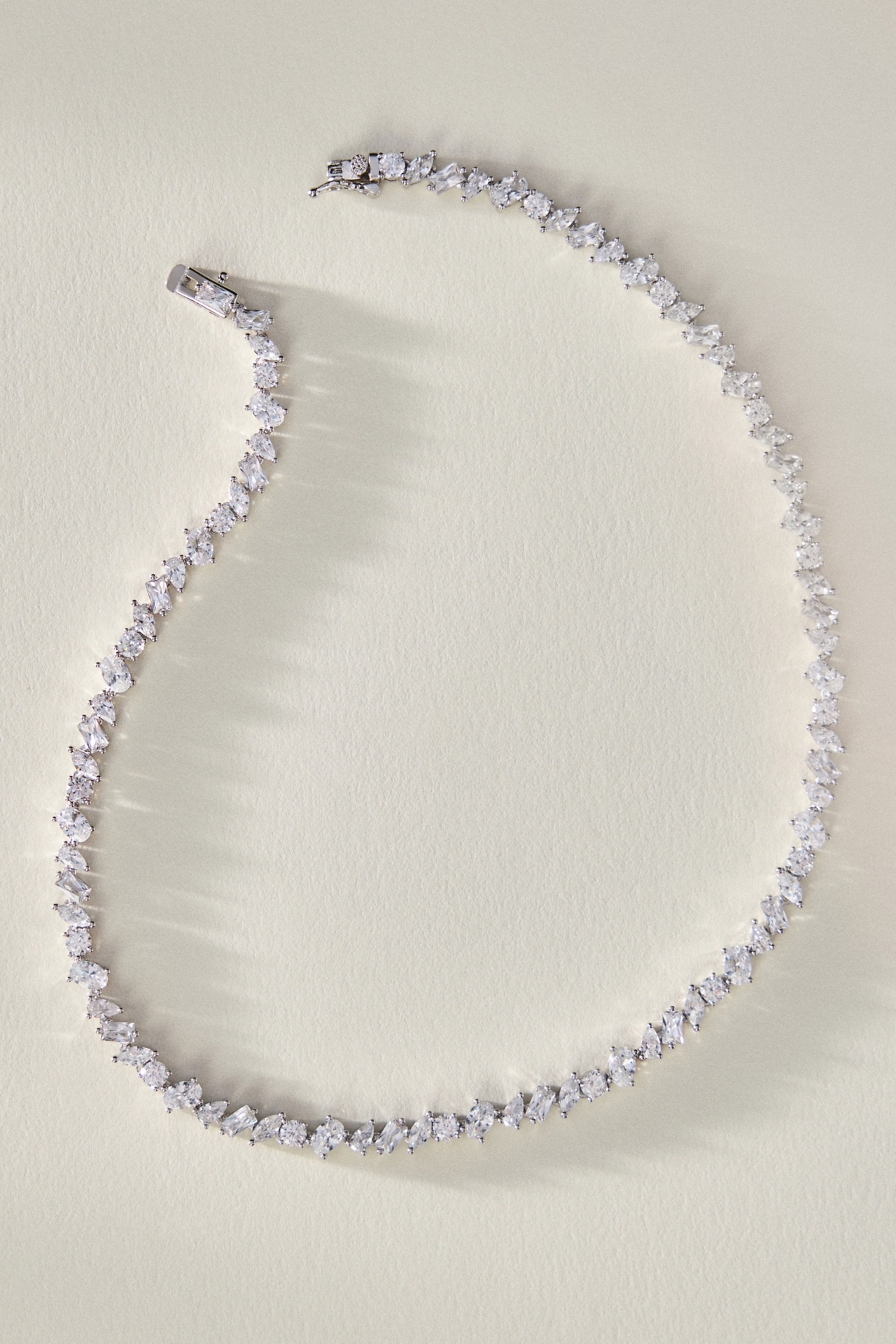 Shashi Pear Diamond Tennis Necklace