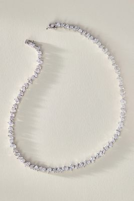 Shashi Pear Diamond Tennis Necklace