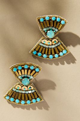 Suzanna Dai Bahia Beaded Drop Earrings