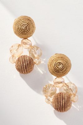 Suzanna Dai Silk Circle Drop Earrings