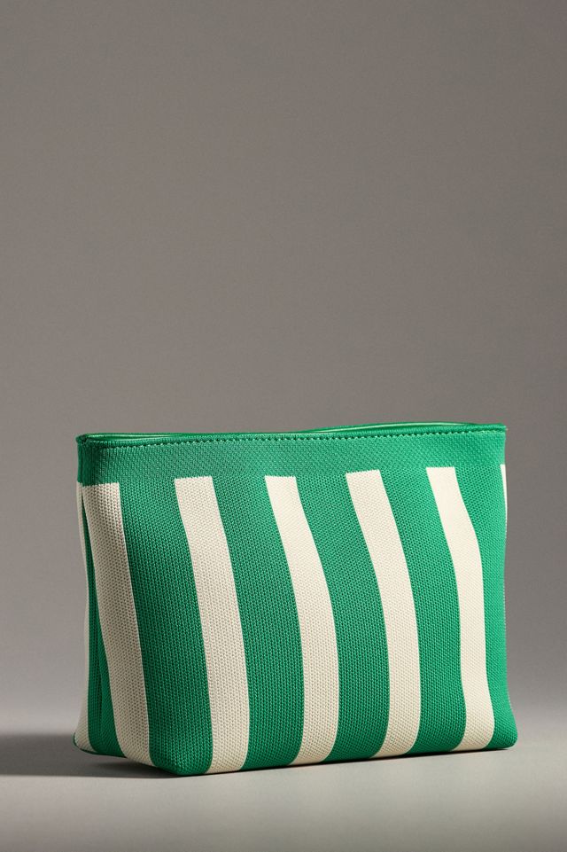 Shiraleah Striped Knit Cosmetic Bag #1