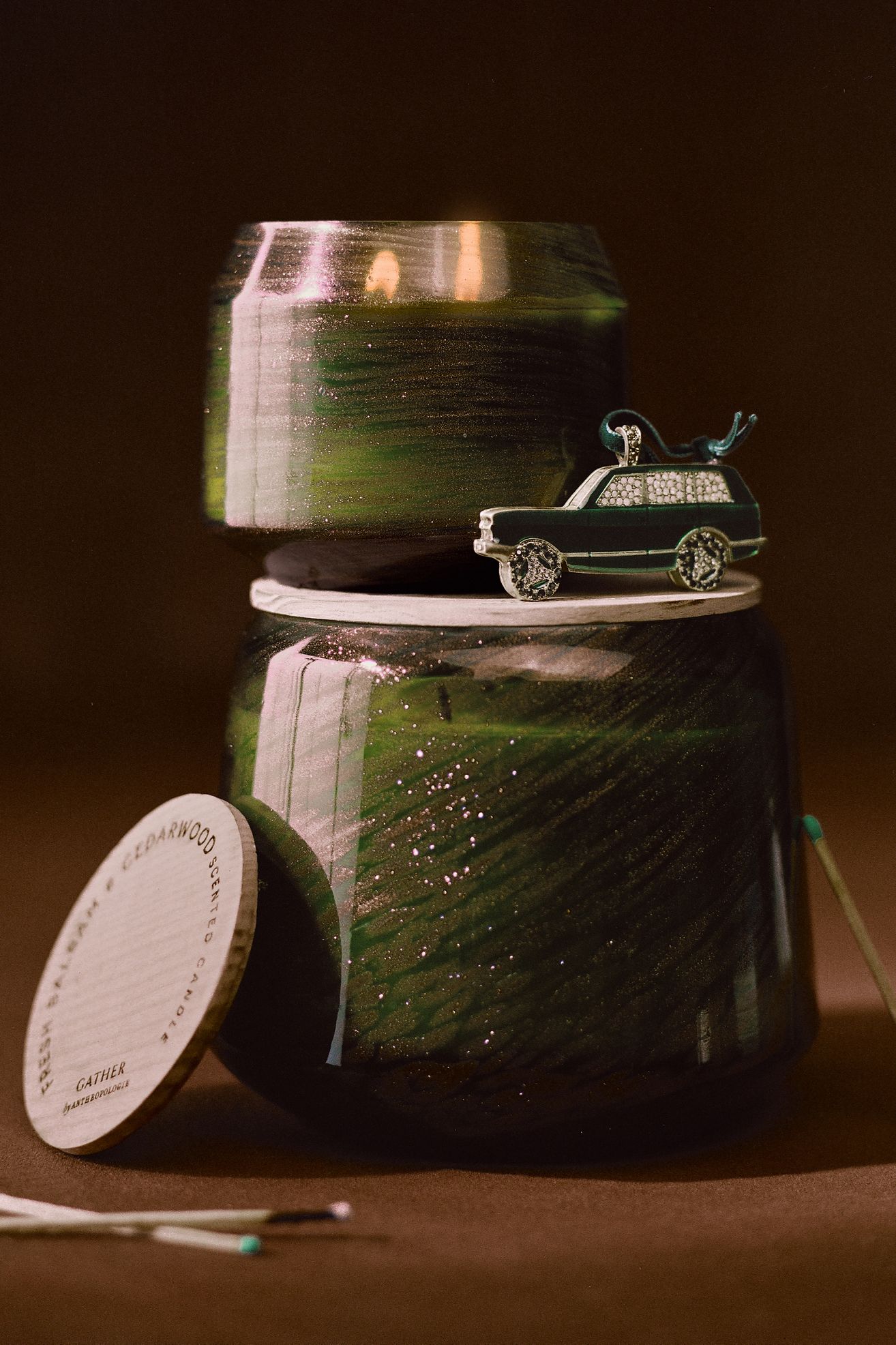 The Gather Candle by Anthropologie: Woody Fresh Balsam & Cedarwood - Fresh Balsam & Cedarwood, Standard