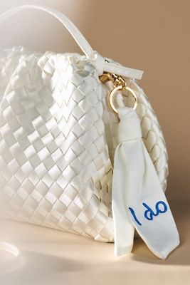 I Do Knotted Ribbon Bag Charm