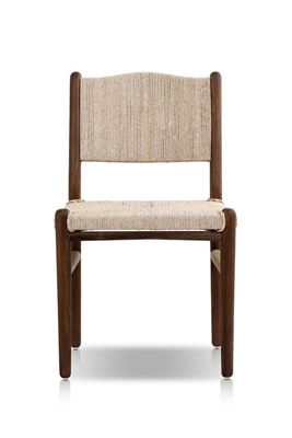 Herrin Woven Teak Outdoor Dining Chair