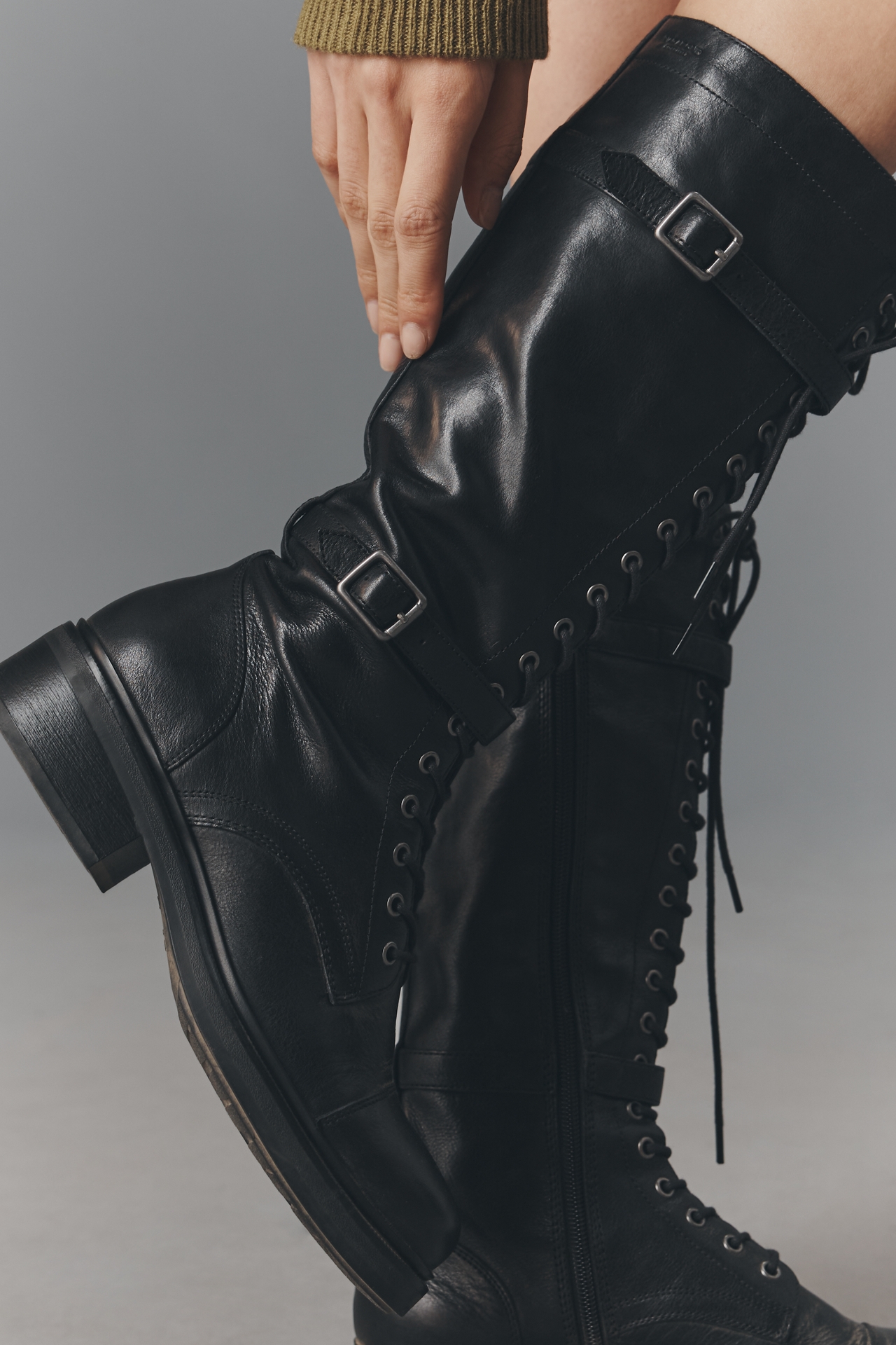 Vagabond Karlie Lace-Up Moto Boots