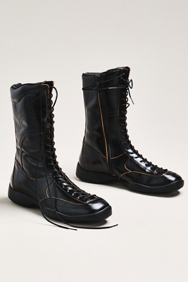 Vagabond Goods Vagabond Sky Lace-up Leather Boots In Black