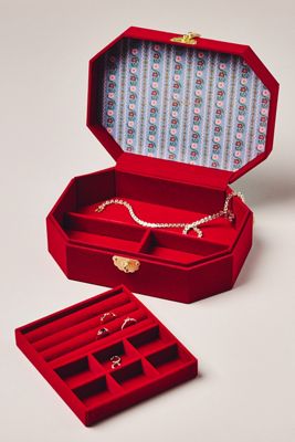 Gemma Embroidered Jewelry Box