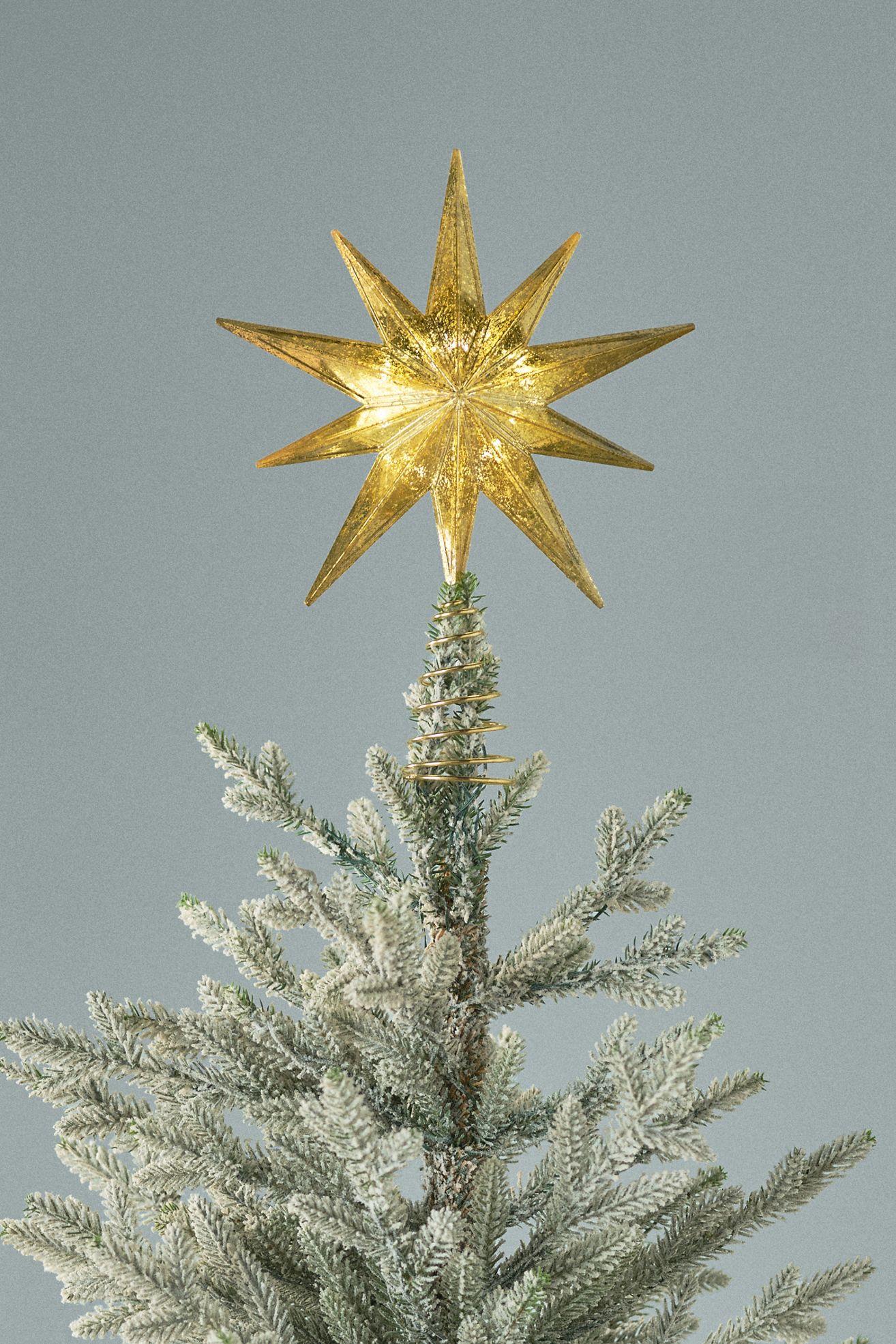 Bright Star Light-Up Tree Topper - Gold, Standard, One Size