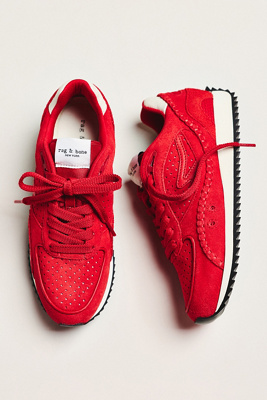 Rag & Bone Rb Drift Runner Sneakers In Red