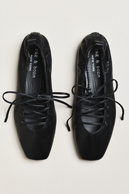 Rag & Bone Sophia Tie Ballet Flats In Black