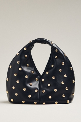 Dolce Vita Dahlia Studded Shoulder Bag In Black