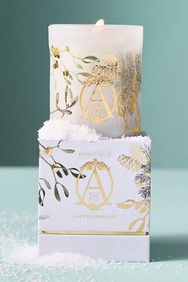 Apothecary 18 Fresh Mistletoe & Moss Boxed Glass Candle
