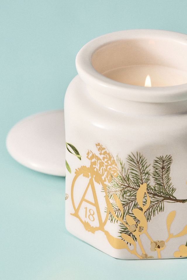 Apothecary 18 Fresh Mistletoe & Moss Ceramic Candle #2