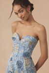 Dress The Population Carina Strapless Sweetheart Sequin Midi Dress