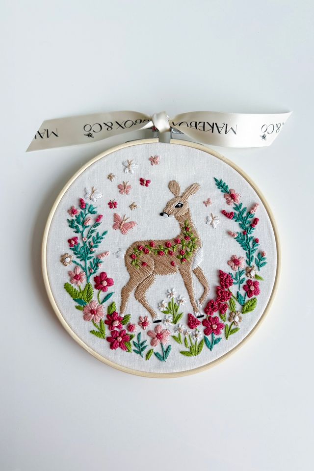 MakeBox & Co. Frolicking Fawn Embroidery Kit #3