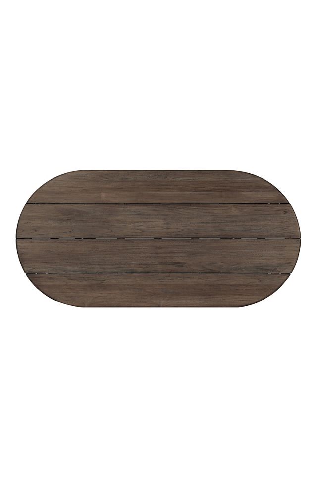 Paden Indoor/Outdoor Teak Wood Coffee Table #4