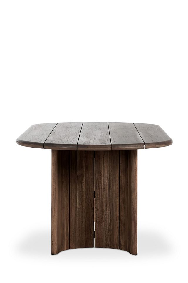 Paden 94" Oval Teak Outdoor Dining Table #2