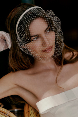 Twigs \u0026 Honey Bridal Birdcage Headband Veil | Anthropologie