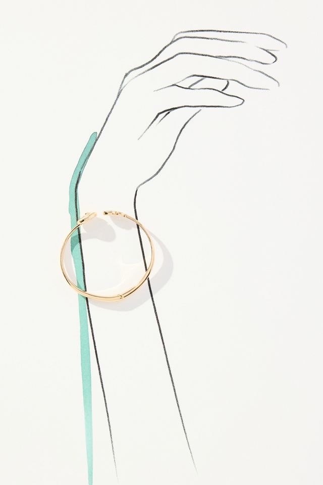 Ettika Crystal Swirled Shell Cuff Bracelet #1