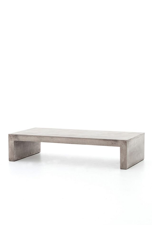 Parish Industrial Concrete Waterfall Coffee Table #1