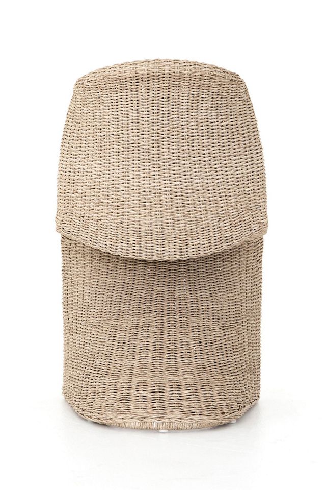 Portia Faux-Wicker Outdoor Dining Chair #3