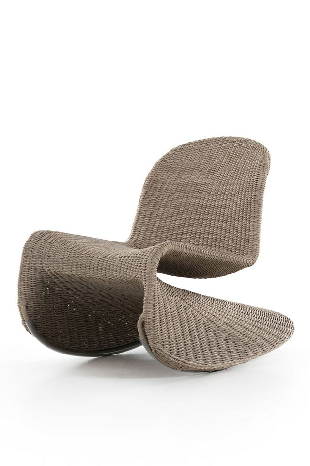 Portia All-Weather Wicker Outdoor Rocking Chair #1