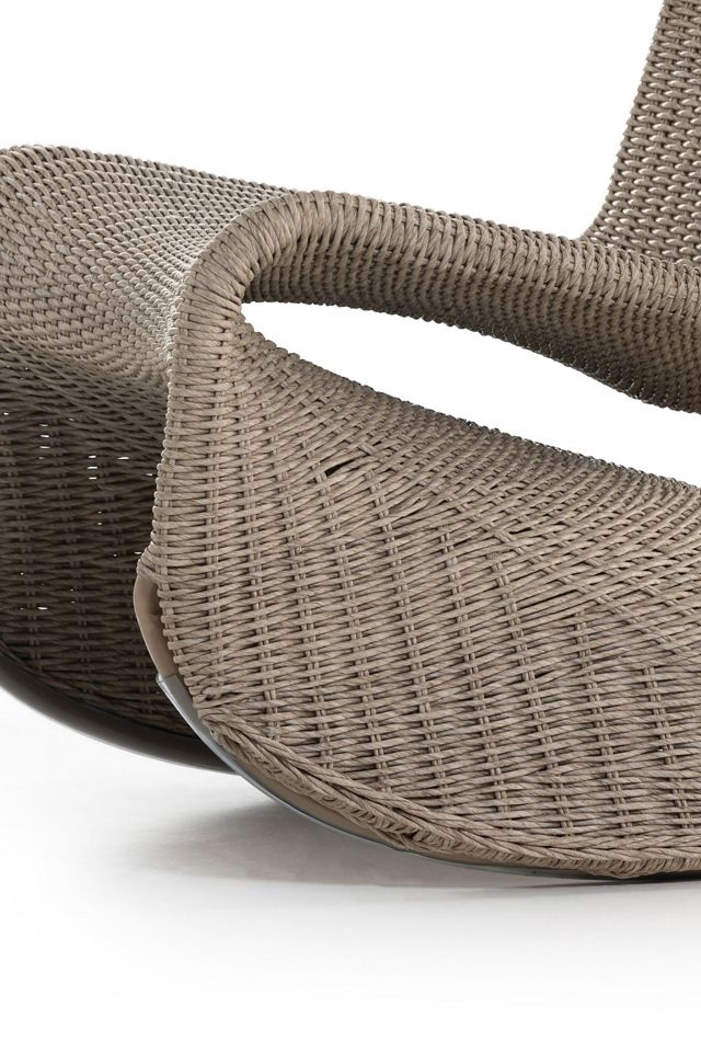 Portia All-Weather Wicker Outdoor Rocking Chair #4