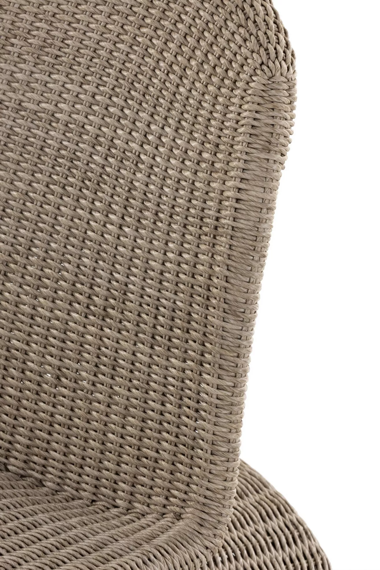 Close-up of backrest weave texture