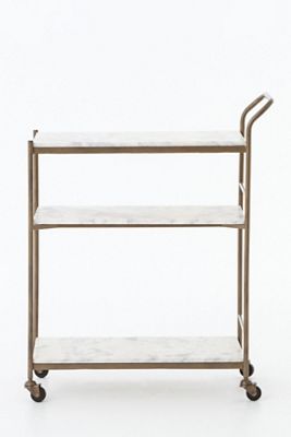 Felix Marble Rectangle Bar Cart