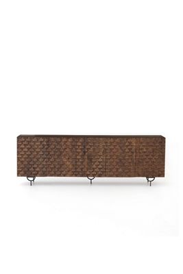 Rio Carved Wood Media Console