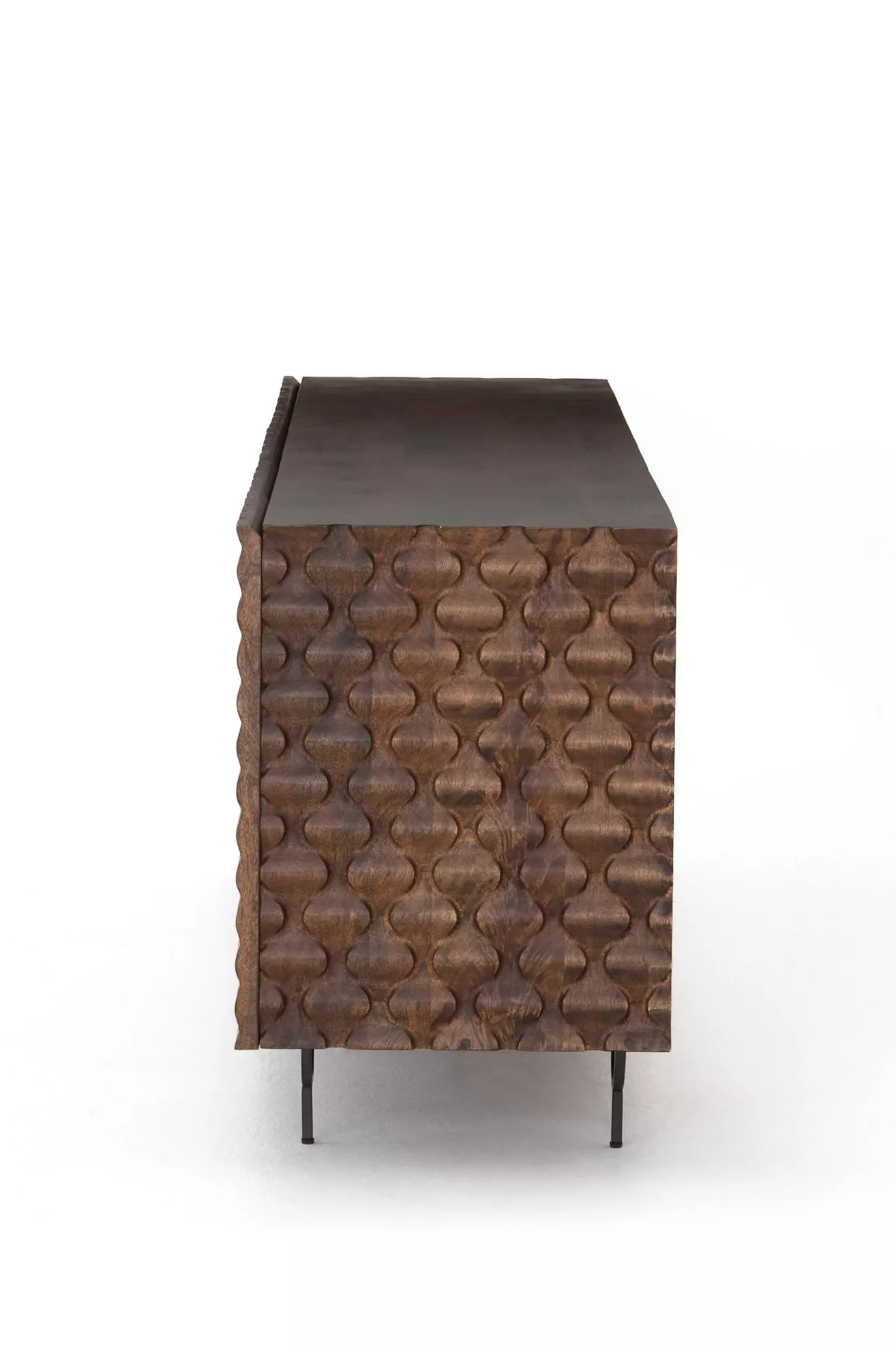 Rio Carved Wood Media Console - thumbnail 4